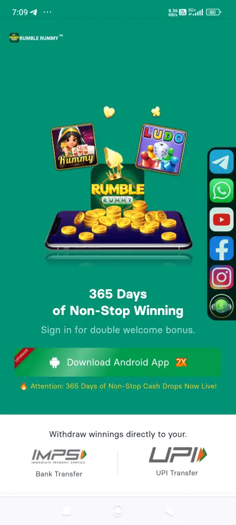 Rumble Rummy Yono Games Today Launch